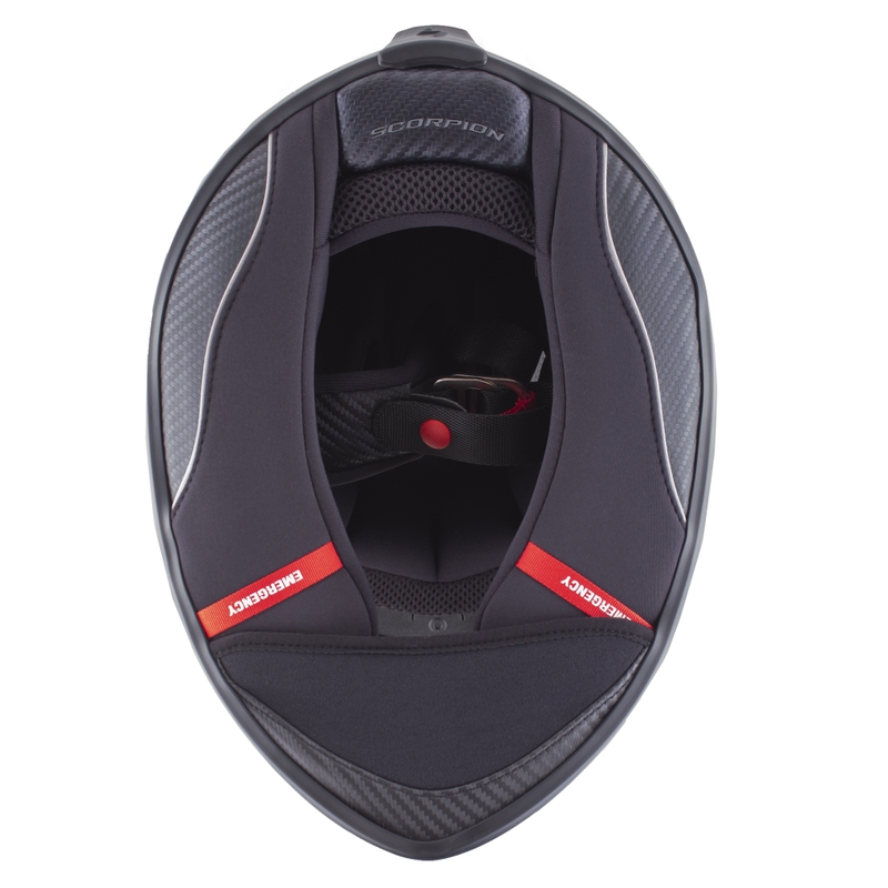 Integralny kask motocyklowy Scorpion EXO-1400 Carbon Air Legione czarno-biały wyprzedaż