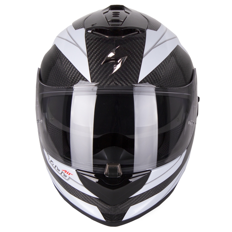 Integralny kask motocyklowy Scorpion EXO-1400 Carbon Air Legione czarno-biały wyprzedaż