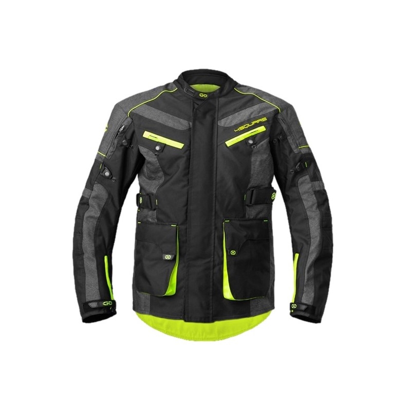Kurtka motocyklowa 4SQUARE Discovery Adventure czarno-fluo żółta wyprzedaż