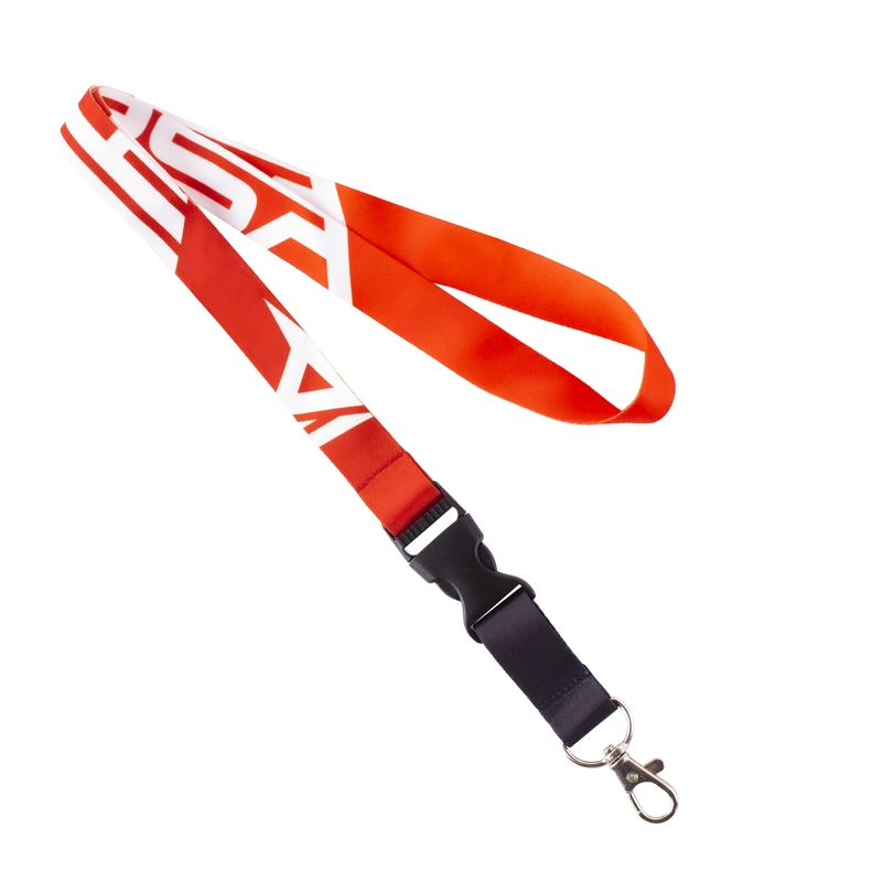 Smycz do kluczy RSA czerwony