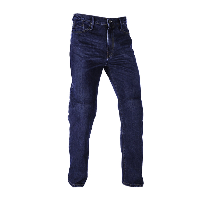 Jeansy motocyklowe Oxford Original Approved Jeans wydarte niebieskie