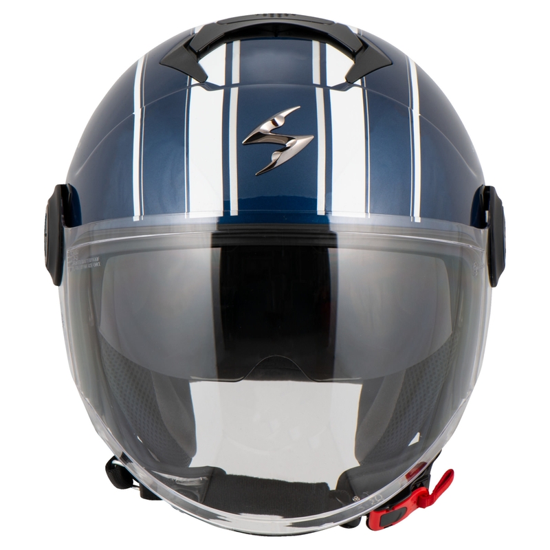 Kask motocyklowy otwarty SCORPION EXO-CITY SCOOT granatowo-biały