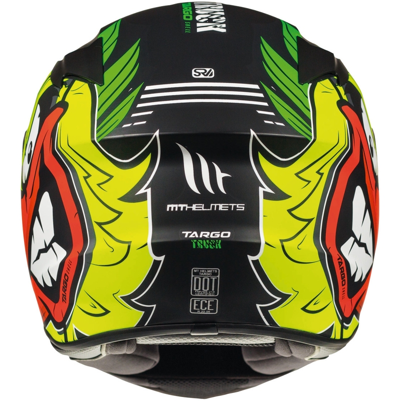 MT Targo Truck A2 integralny kask motocyklowy fluo żółty mat.