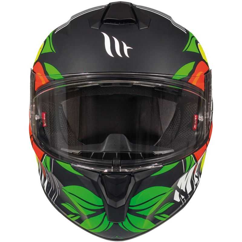 MT Targo Truck A2 integralny kask motocyklowy fluo żółty mat.