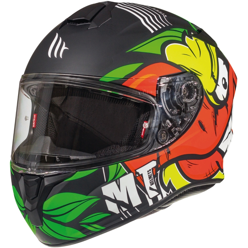 MT Targo Truck A2 integralny kask motocyklowy fluo żółty mat.