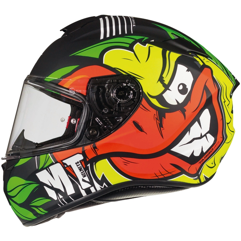 MT Targo Truck A2 integralny kask motocyklowy fluo żółty mat.