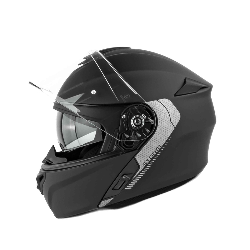 Szczękowy kask motocyklowy MT Storm czarny matowy