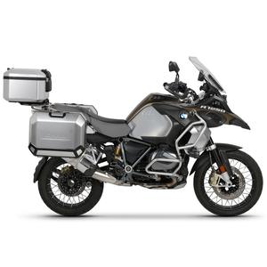 Complete set of aluminum cases SHAD TERRA, 48L topcase + 36L / 47L side cases, including mounting kit and plate SHAD BMW R 1200 GS/ R 1250 GS