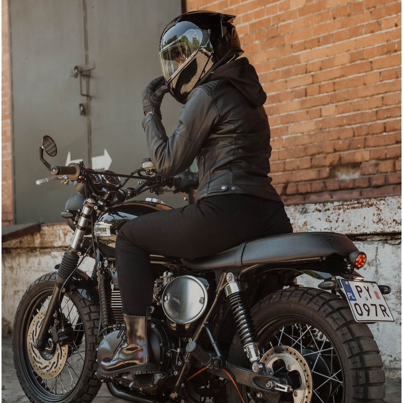 Damskie legginsy motocyklowe Ozone Chica Black