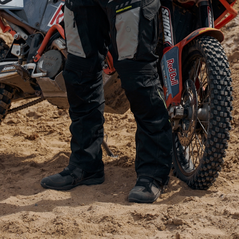 Buty motocyklowe Rebelhorn Compass Black wyprzedaż