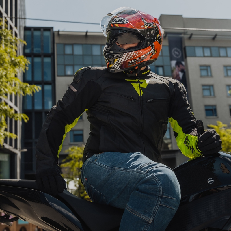Rebelhorn Vandal czarna-fluo żółta kurtka motocyklowa wyprzedaż
