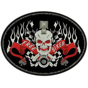 Naszywka Free Biker owalna - wielka