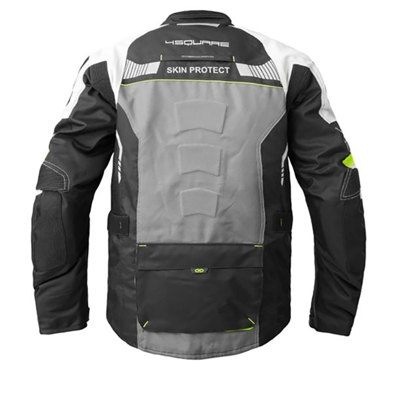 Kurtka motocyklowa 4SQUARE Shield black-white-fluo yellow wyprzedaż
