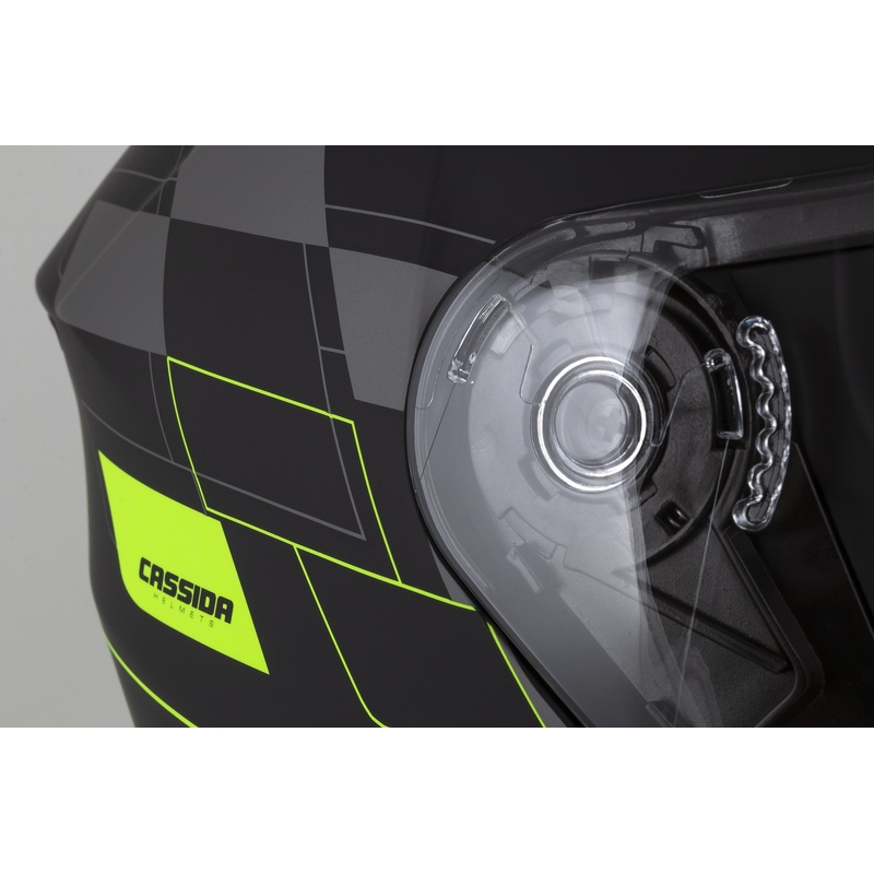 Kask motocyklowy otwarty Cassida Jet Tech Roxor black-grey-fluo yellow matt wyprzedaż