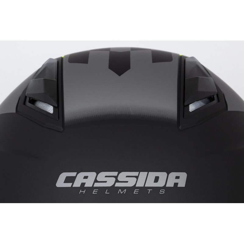 Kask motocyklowy otwarty Cassida Jet Tech Roxor black-grey-fluo yellow matt wyprzedaż