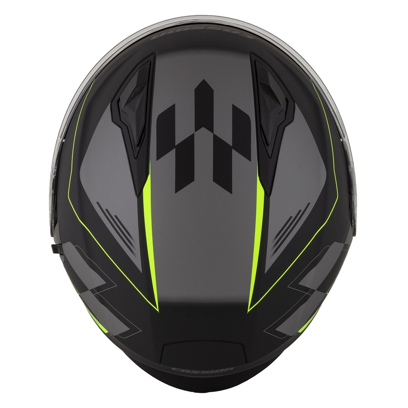 Kask motocyklowy otwarty Cassida Jet Tech Roxor black-grey-fluo yellow matt wyprzedaż