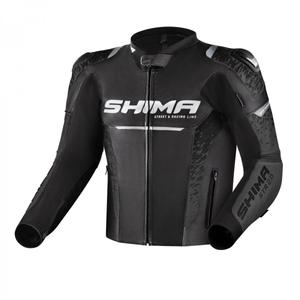 Skórzana kurtka motocyklowa Shima STR 2.0 czarno-szara