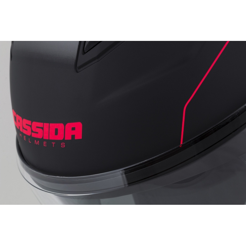 Kask motocyklowy otwarty Cassida Jet Tech Roxor Black-Grey-Fluo Red Matte