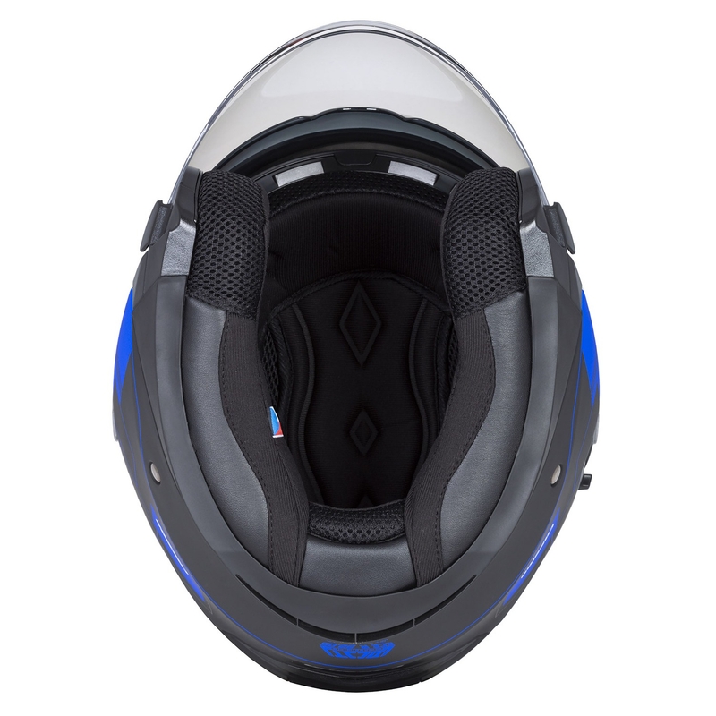 Kask motocyklowy otwarty Cassida Jet Tech Roxor Black-Grey-Blue Matte