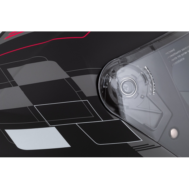 Kask motocyklowy otwarty Cassida Jet Tech Roxor Black-Red-Grey