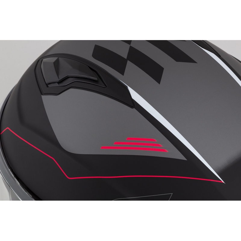Kask motocyklowy otwarty Cassida Jet Tech Roxor Black-Red-Grey