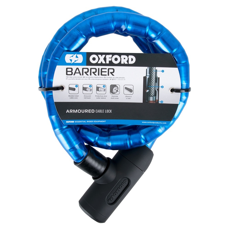 Zamek barierowy Oxford 1,4 m niebieski