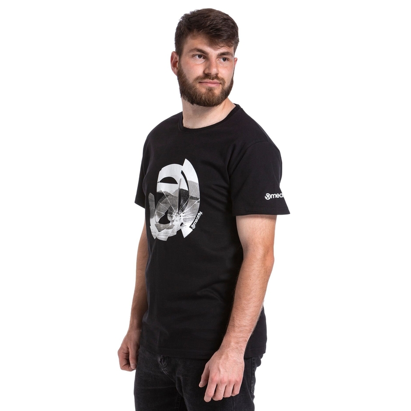 T-shirt Meatfly Glazy czarny wyprzedaż