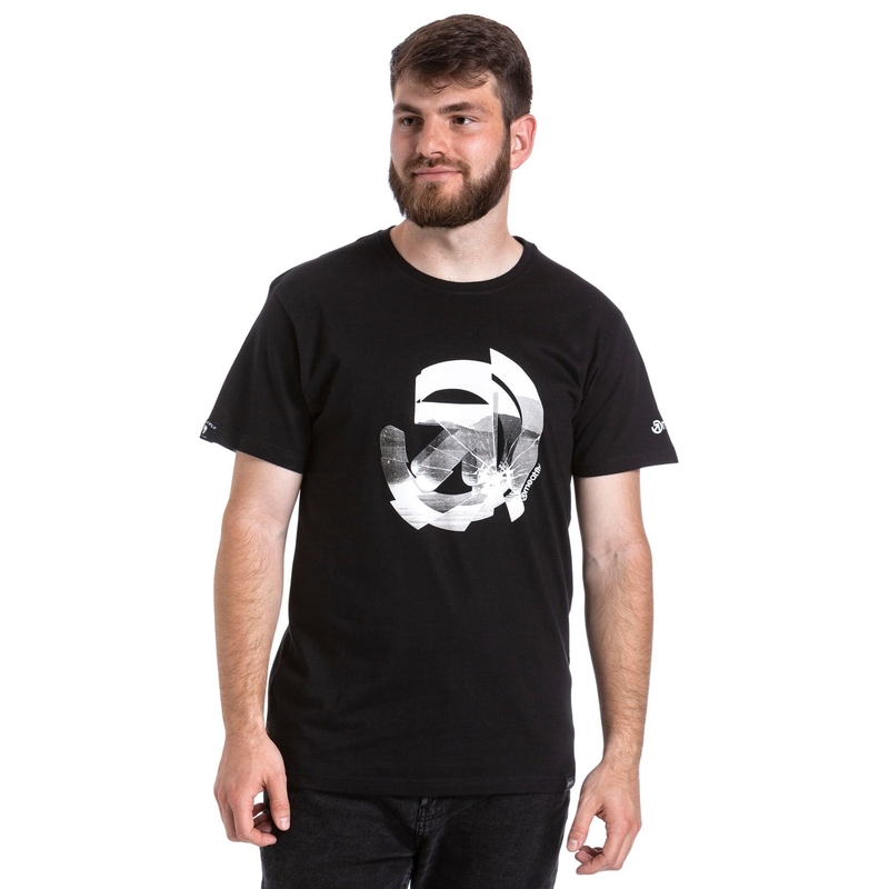 T-shirt Meatfly Glazy czarny wyprzedaż