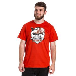 T-shirt Meatfly Mounty czerwony