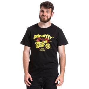 T-shirt Meatfly Loud And Fast czarny wyprzedaż