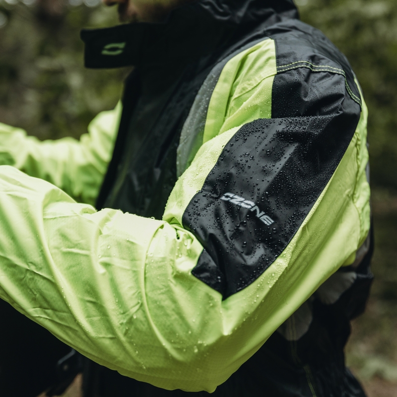 Kurtka przeciwdeszczowa Ozone Marin czarno-fluo żółta