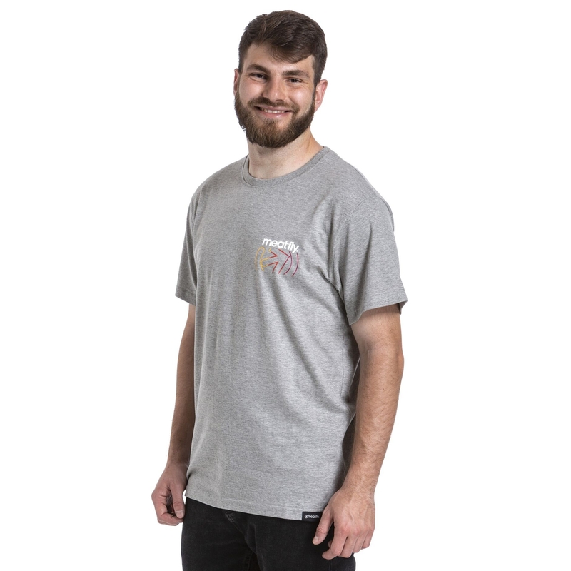 T-shirt Meatfly Marmi szary wyprzedaż