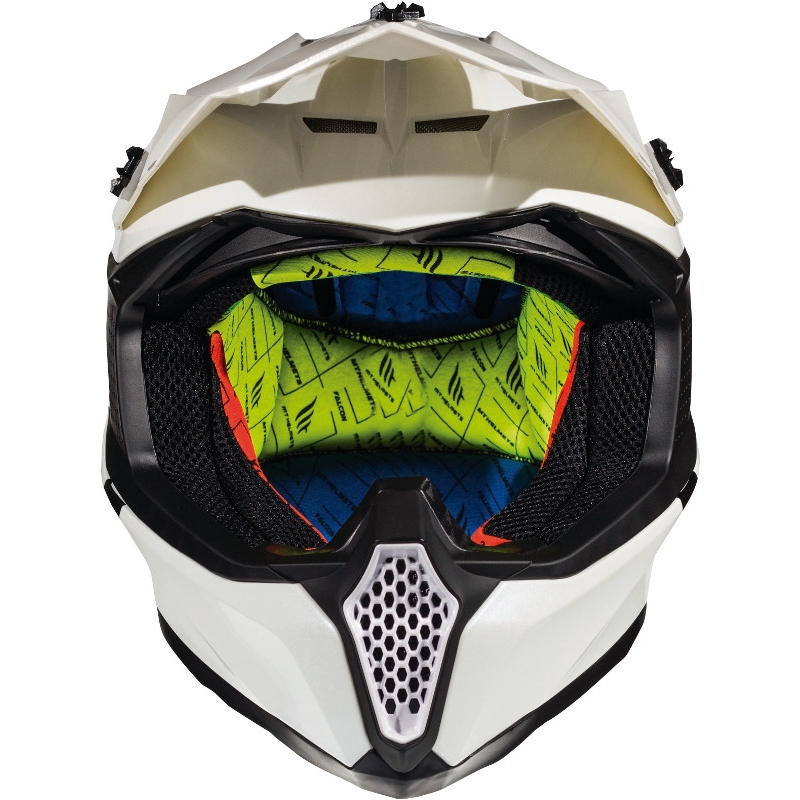 MT Falcon Solid Motocross Helmet White