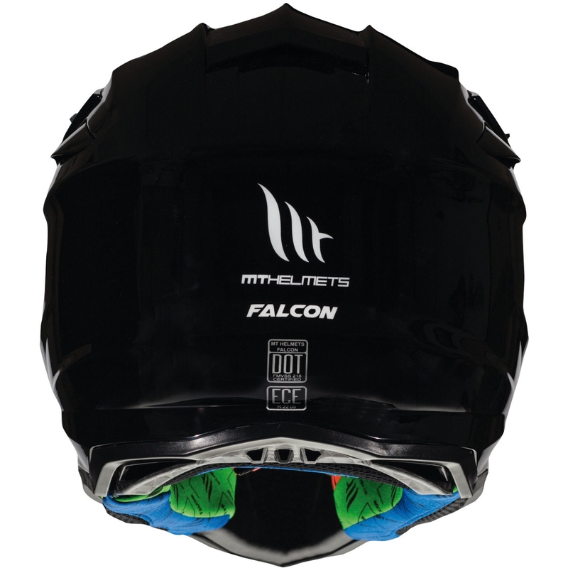MT Falcon Solid Motocross Helmet Black