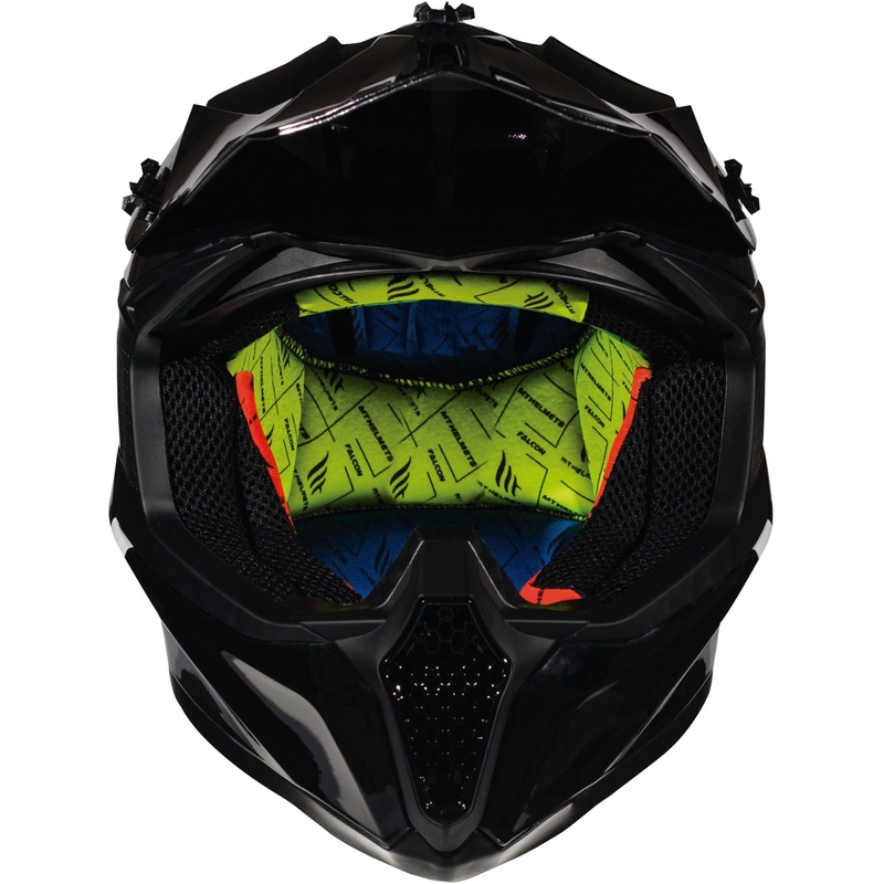 MT Falcon Solid Motocross Helmet Black