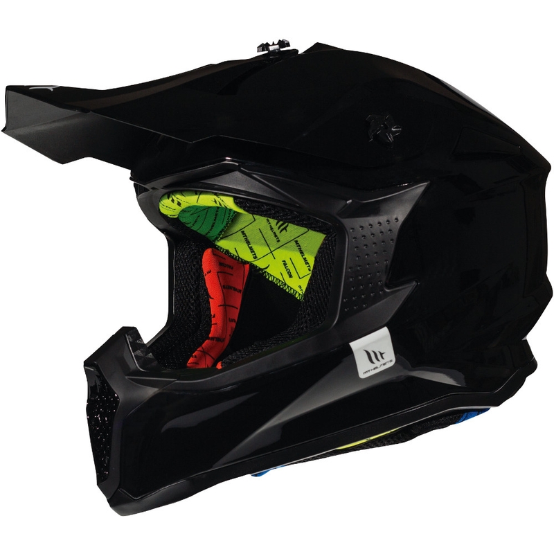 MT Falcon Solid Motocross Helmet Black