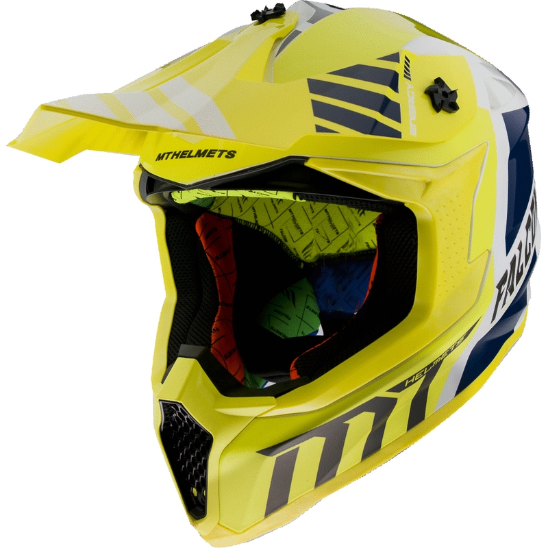 MT Falcon Warrior Kask motocrossowy żółty