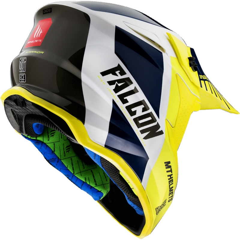 MT Falcon Warrior Kask motocrossowy żółty