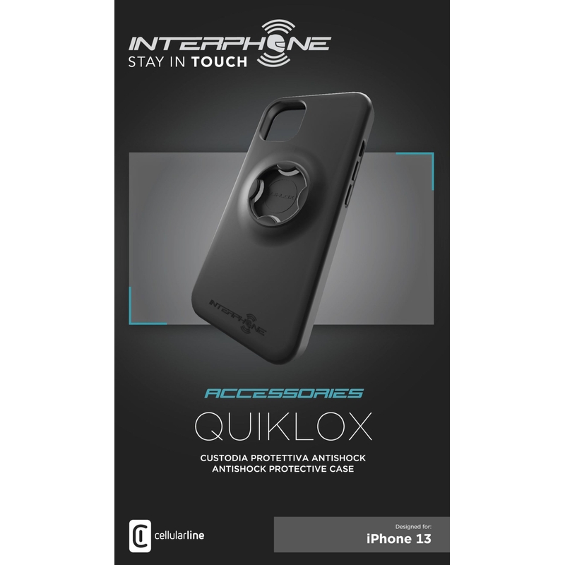 Pokrowiec ochronny Interphone QUIKLOX do Apple iPhone 13 Pro czarny