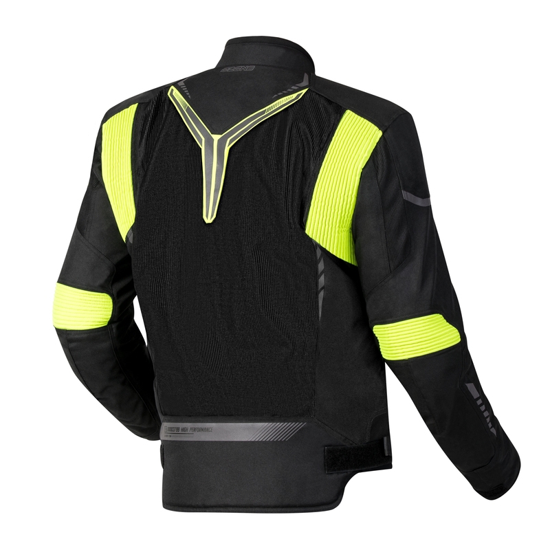 Kurtka motocyklowa Ozone Flow czarno-fluo żółta wyprzedaż