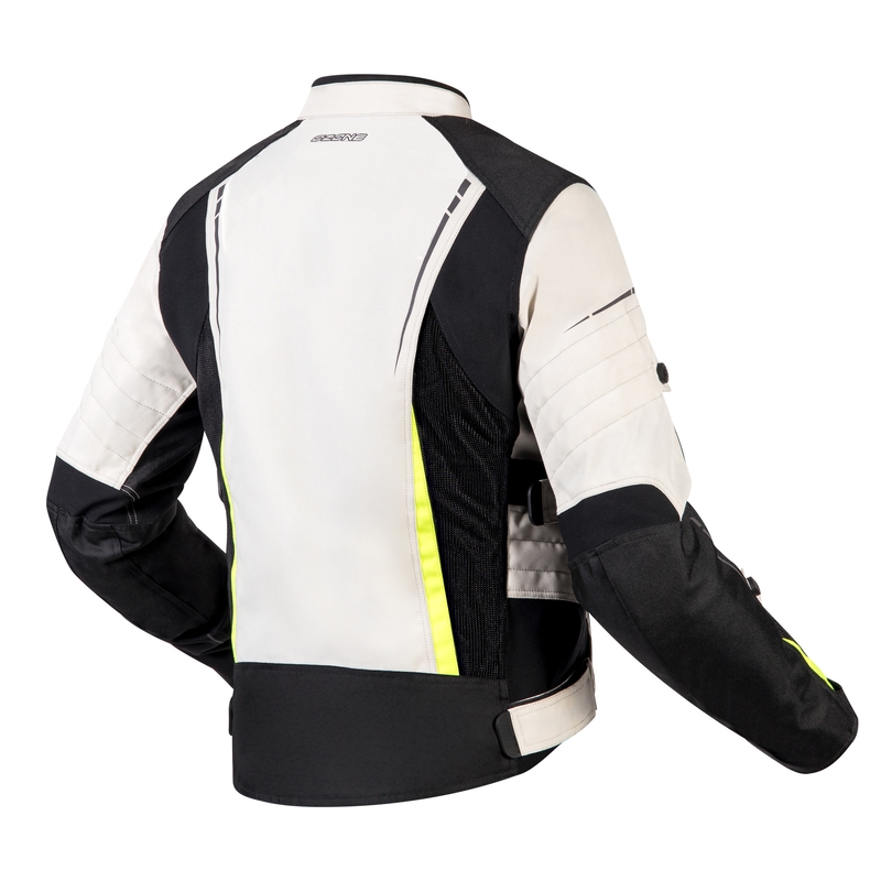 Damska kurtka motocyklowa Ozone Flow Black-Gray-Fluo Yellow wyprzedaż