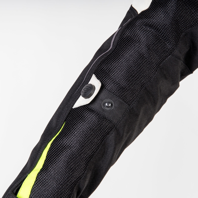 Damska kurtka motocyklowa Ozone Flow Black-Gray-Fluo Yellow wyprzedaż