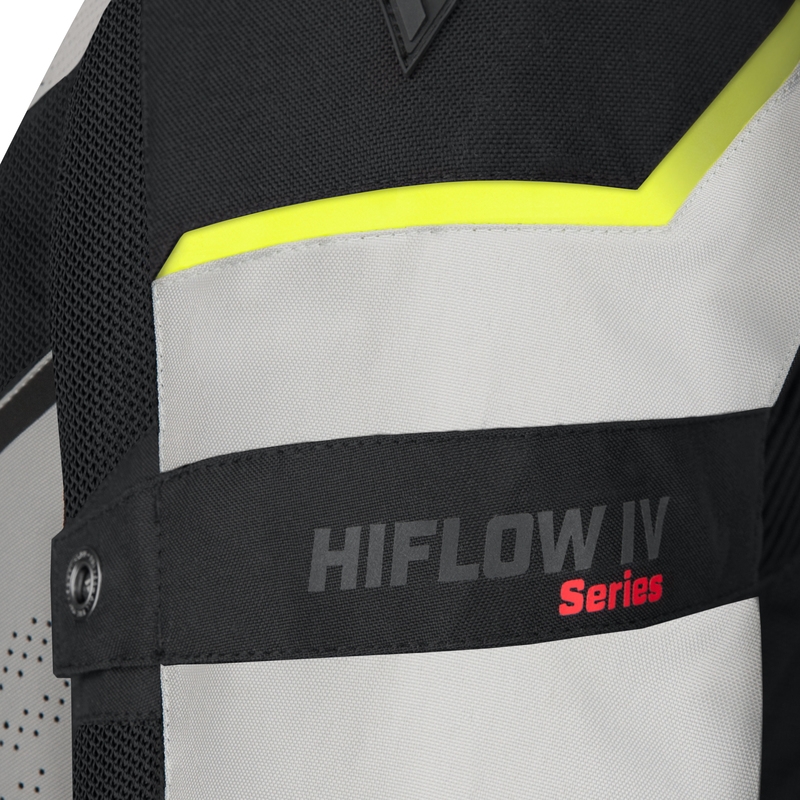 Kurtka motocyklowa Rebelhorn Hiflow IV black-silver-fluo yellow.