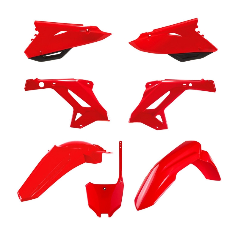 Plastic body kit POLISPORT Red for HONDA CR 125 R 2002-2007, HONDA CR 250 R 2002-2007
