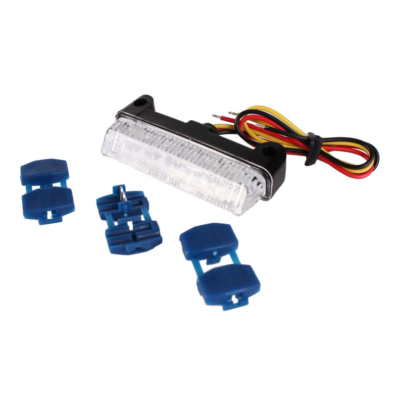 LED końcowe światło tylne R-TOOL z przeźroczystym szkłem