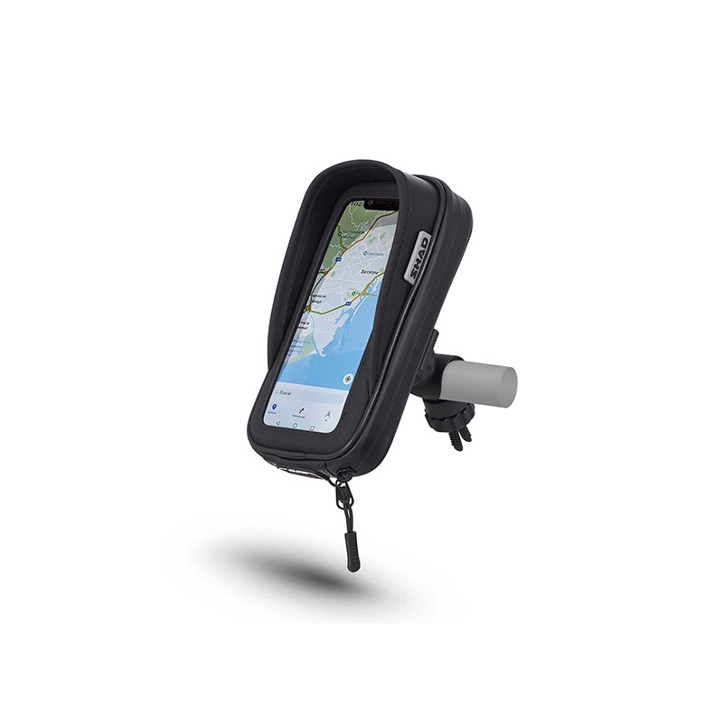Smartphone holder SHAD phone size up to 180x90mm (6,6") on handlebar
