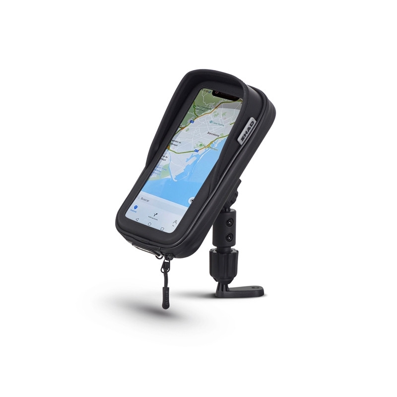 Smartphone holder SHAD phone size up to 180x90mm (6,6") on mirror