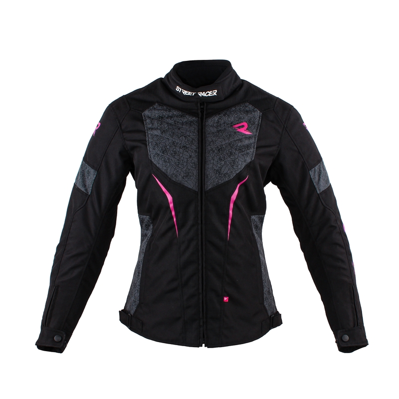 Damska kurtka motocyklowa Street Racer Rose Black-Grey-Pink Wyprzedaż