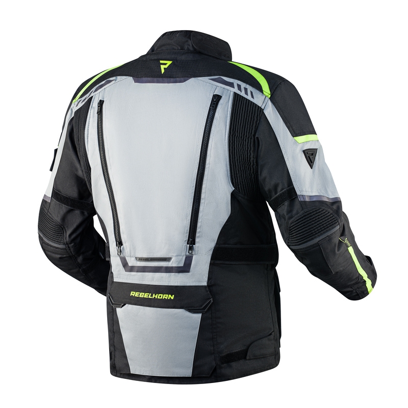 Kurtka motocyklowa Rebelhorn Cubby IV black-grey-fluo yellow. wyprzedaż