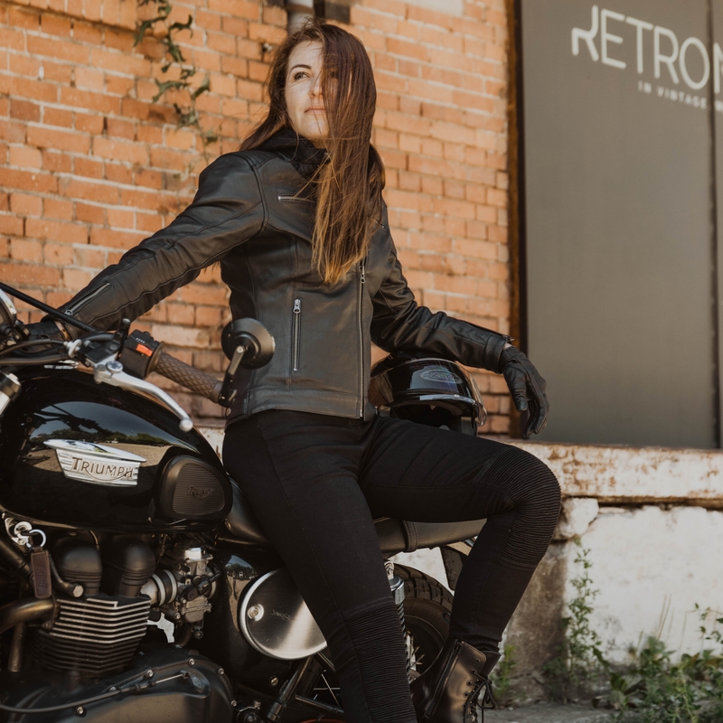 Kurtka motocyklowa Ozone Striker dla kobiet czarna